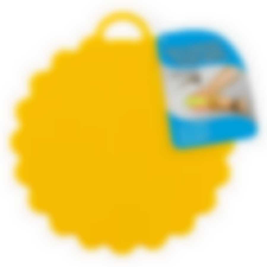 Щетка силиконовая для мытья посуды, овощей и фруктов "Волна" D12,5см