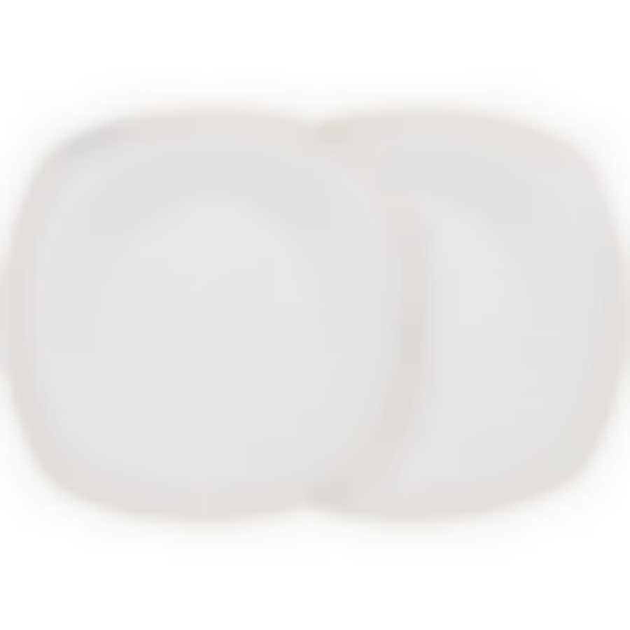 НАБОР ИЗ 2 ТАРЕЛОК ДЕСЕРТНЫХ "ДИАМАНД ГОЛД" КВАДРАТ 19 СМ