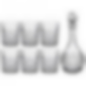 НАБОР ДЛЯ ВИСКИ "MUZA" 7ПР.: ШТОФ + 6 СТАКАНОВ 950/300мл