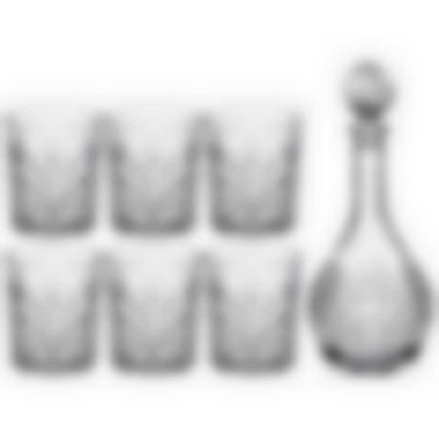 НАБОР ДЛЯ ВИСКИ "MUZA" 7ПР.: ШТОФ + 6 СТАКАНОВ 950/300мл