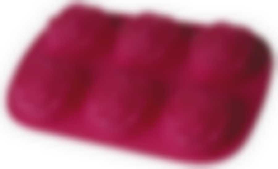 Форма для кексов "Розочки" Silicone 6 ячеек 28*18*3 см