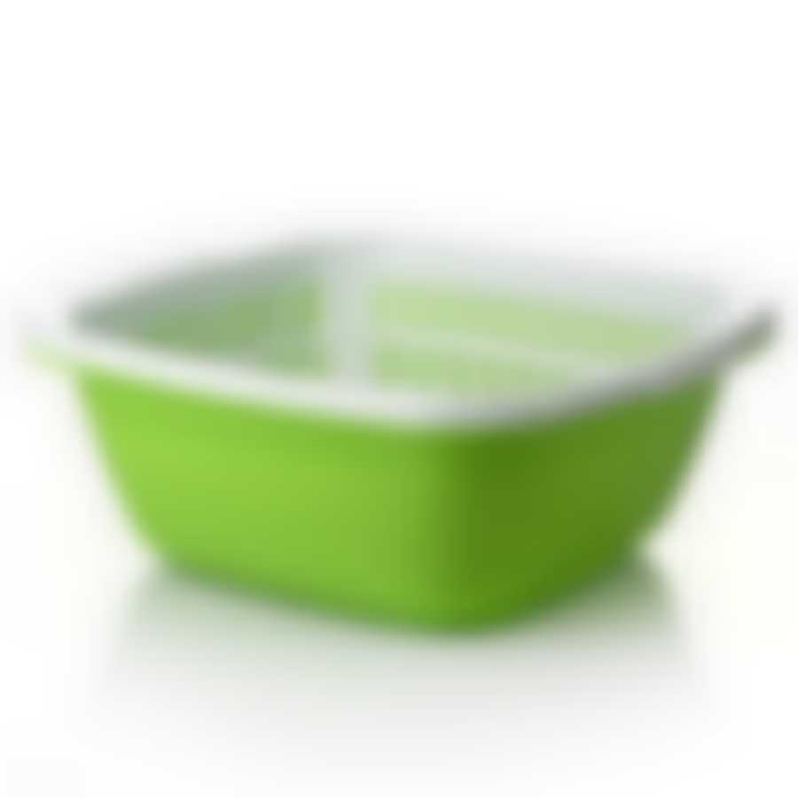 Дуршлаг квадратный с поддоном в наборе, объем 9,5 л