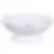 Ваза д/фруктов на ножке 23см/1300мл ф.круг Снежная королева