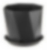 Кашпо ПРИЗМА D=175 мм 2,6л с поддоном (графитовый)