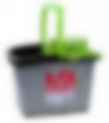 Ведро со вставкой 15 литров прямоугольное "Стайл Пепита"