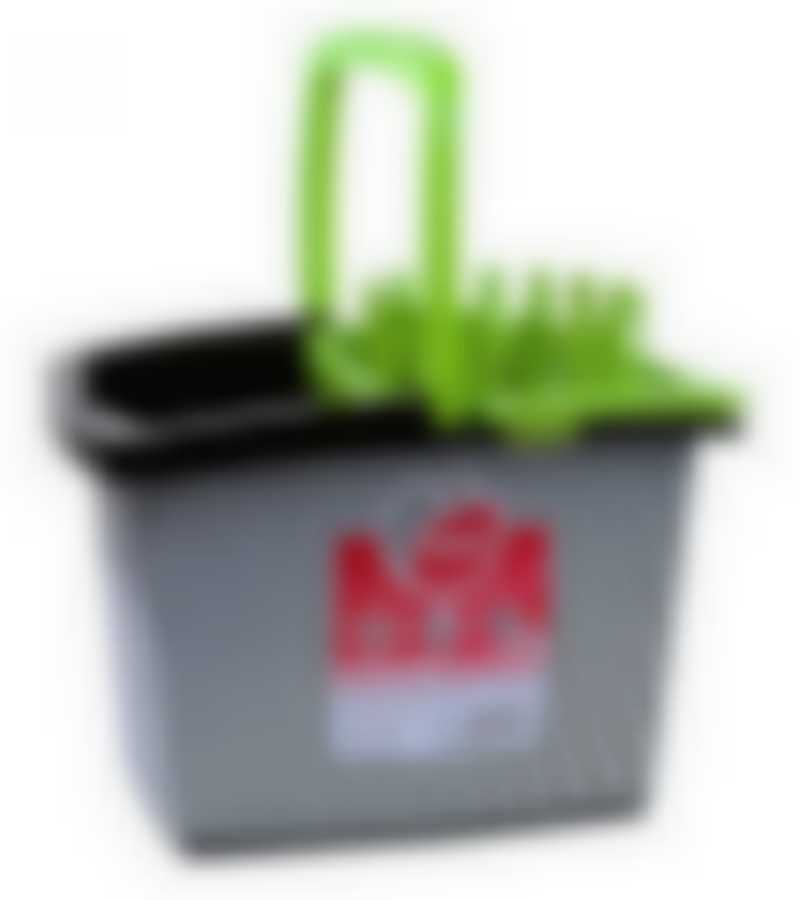 Ведро со вставкой 15 литров прямоугольное "Стайл Пепита"