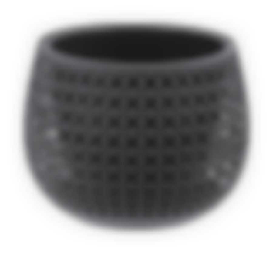 Кашпо ПИРУЛА D175мм 1,5л с вставкой Графитовый