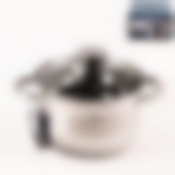 Кастрюля со стеклянной крышкой, 16см