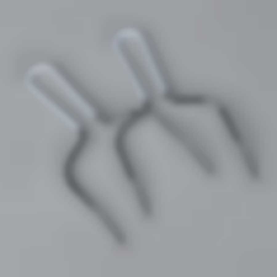 Держатель для курицы "House & Holder", цвет: стальной, белый, 2 шт