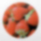 Разделочная доска, стеклянная круглая, диаметр 27 см клубника