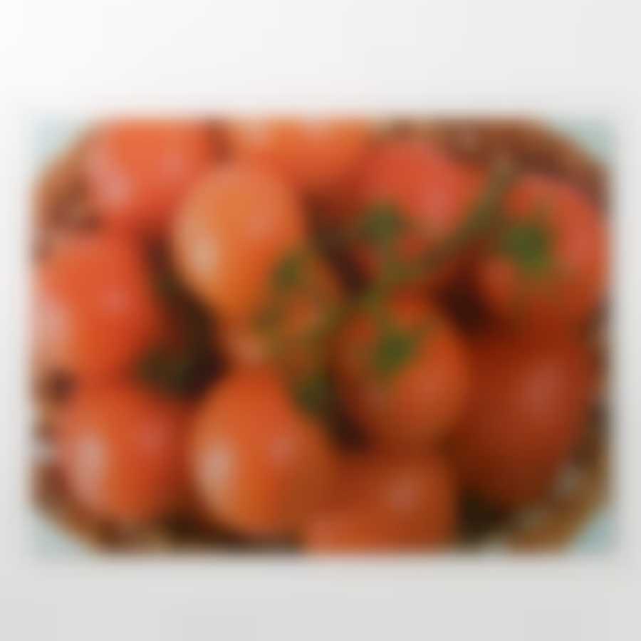 Разделочная доска, стеклянная прямоугольная, 30*40 томаты