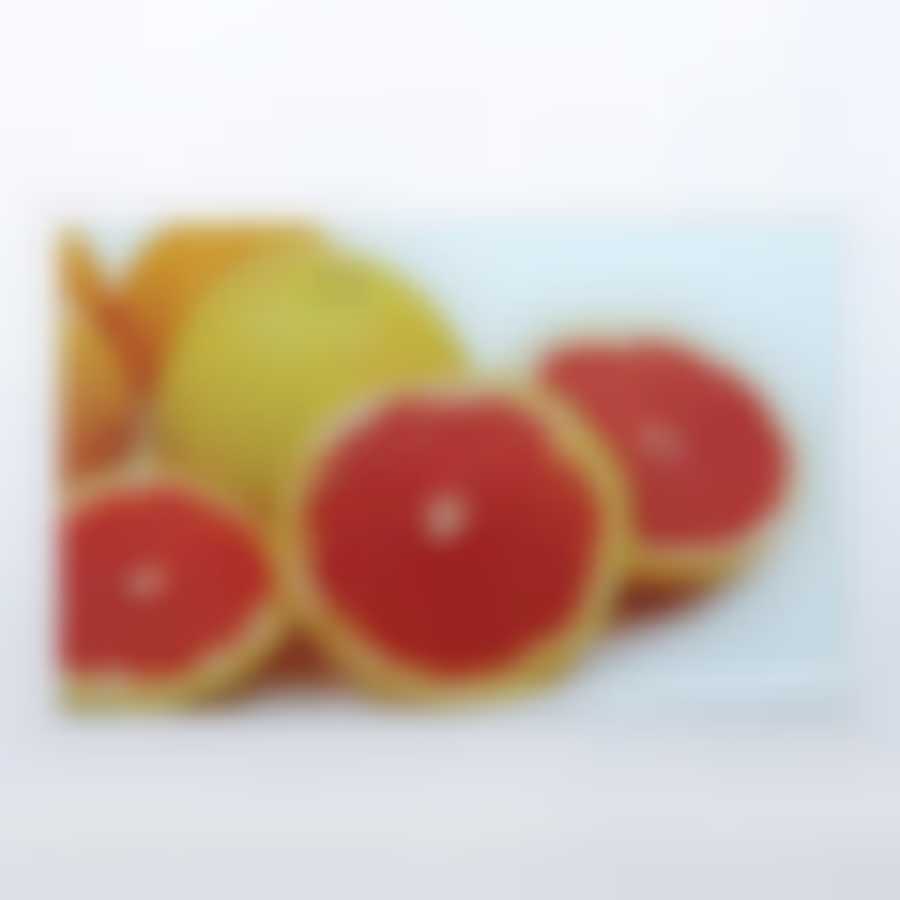 Разделочная доска, стеклянная прямоугольная, 30*40 грейпфрут