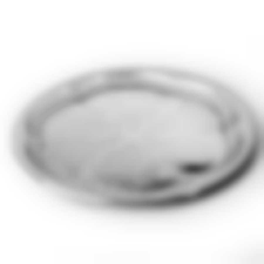 Поднос хромированный, диаметр 30 см