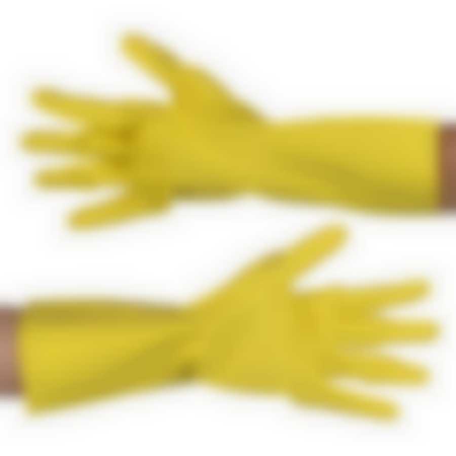 Перчатки латексные с хлопковым напылением, ромашка и VE, р-р M