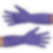 Перчатки латексные с хлопковым напылением, лаванда, р-р S