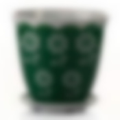 Горшок для цветов с поддоном "Соблазн", объем 1,5 л (цвет зеленый)