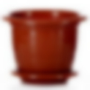 Горшок с поддоном для цветов "Виола", объем 2 л (коричневый)