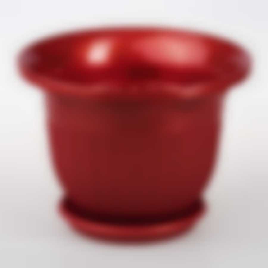 Горшок-кашпо с поддоном "Лозанна", объем 17 л (медный)