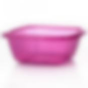 Таз квадратный прозрачный, объем 9,5 л