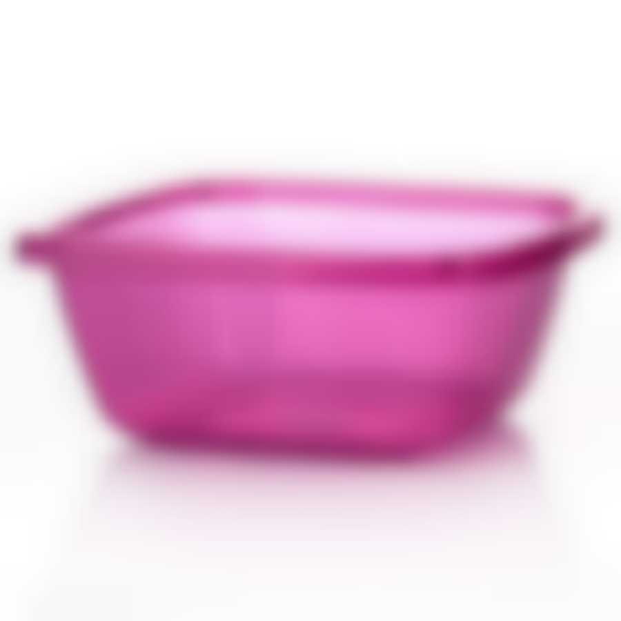 Таз квадратный прозрачный, объем 9,5 л