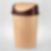 Контейнер для мусора, объем 12,0 л, овальный (бежевый), 222 х 285 х 415 мм