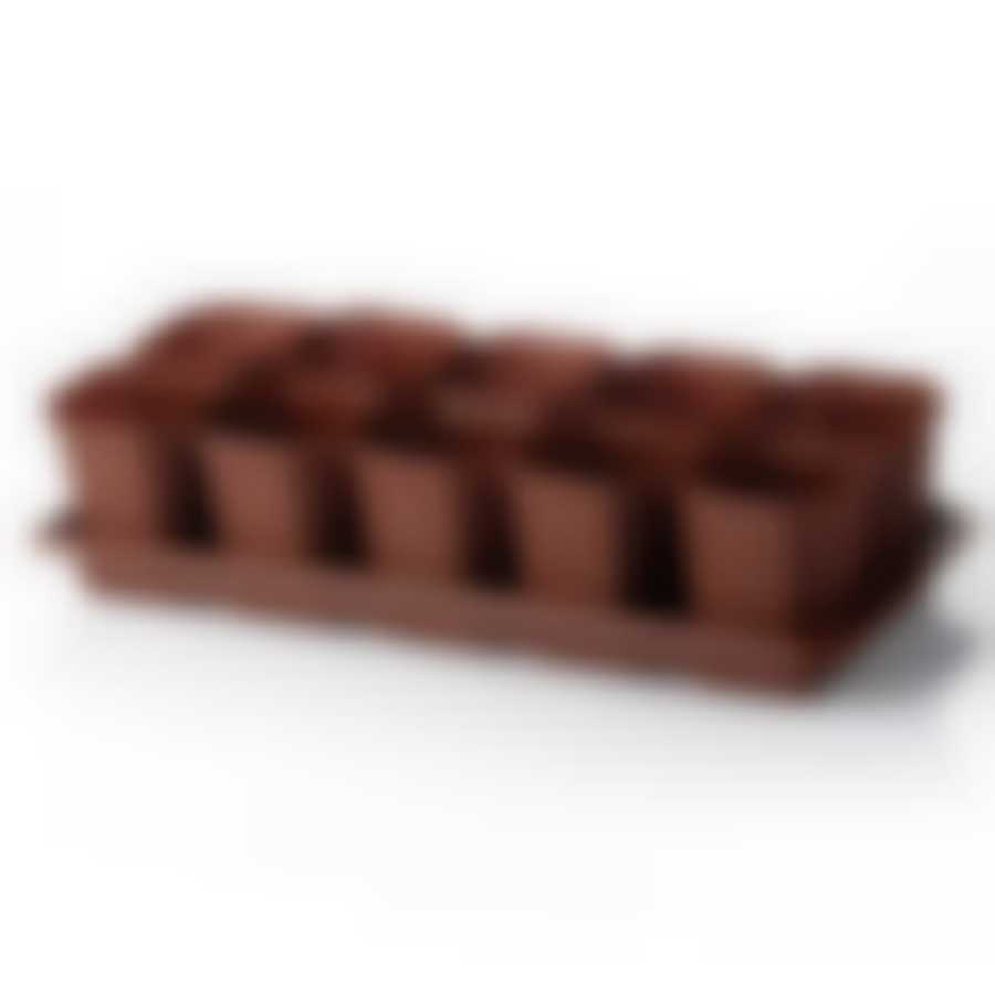 Набор для рассады из 10 горшков, 410*170*90 (цвет в ассортименте)