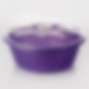 Миска круглая с крышкой, объем 2,7 л