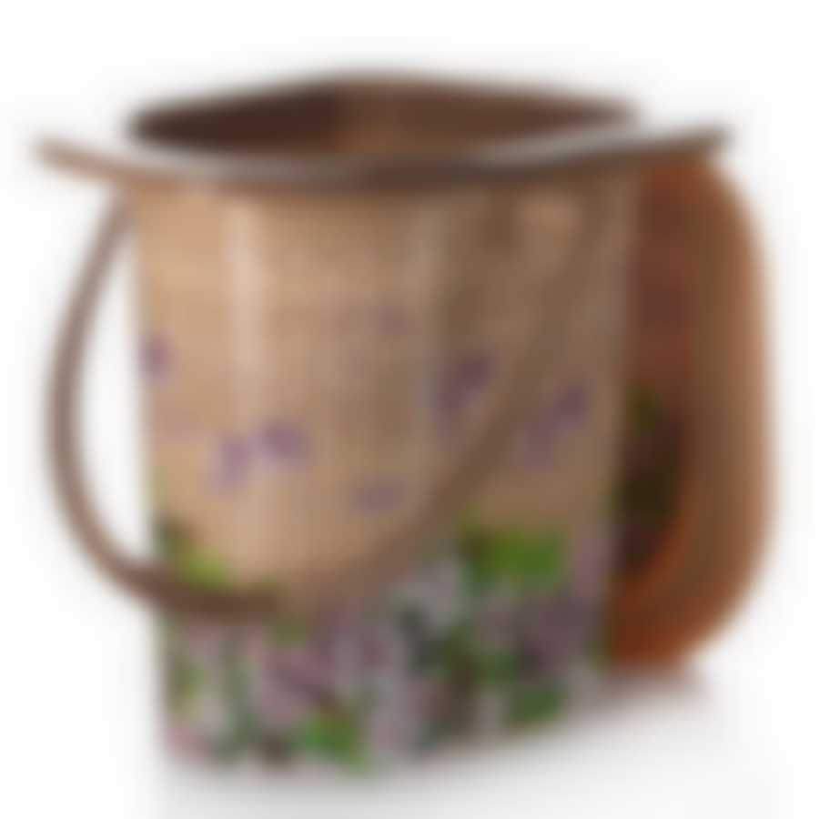 Ведро - туалет 17 л Плетенка (декор) (цвет в ассортименте)