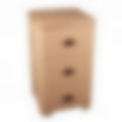 Комод "Плетёнка" 3-х секционный (бежевый)