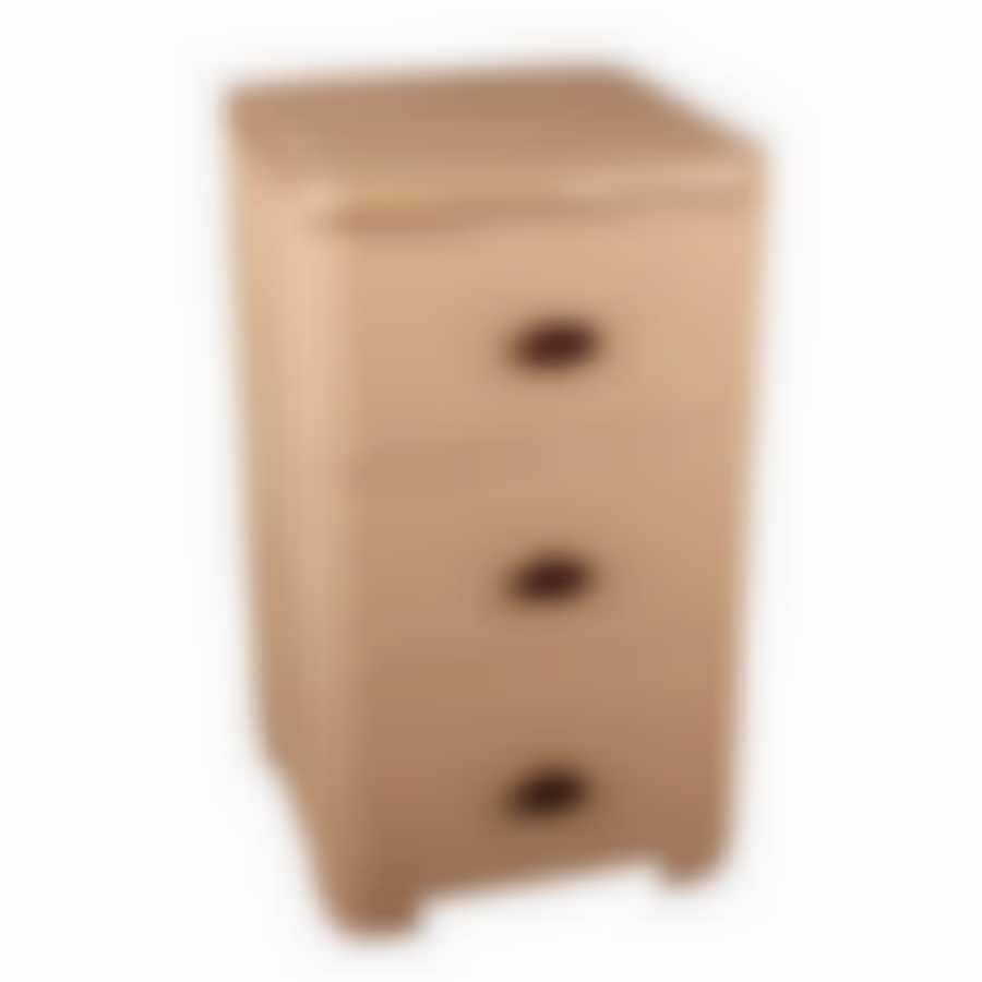 Комод "Плетёнка" 3-х секционный (бежевый)