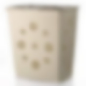 Корзина для белья "Плетенка", объем 60 л, 322*463*505 мм (цвет "слоновая кость")