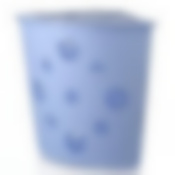 Корзина угловая для белья "Плетенка", объем 45 л, 420 х 450 х 470 мм (голубая)