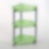 Этажерка угловая 3-х секционная на колесах, 380*300*580 мм (цвет в ассортименте)