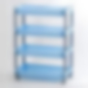 Этажерка узкая 4-х секционная Флер C384, 475*225*630 мм (цвет в ассортименте)