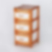 Комод 3-х секционный, 400*480*780 мм (золото)