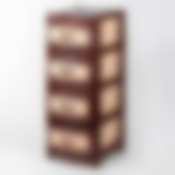 Комод 4-х секционный, 475*395*985 мм (коричневый)