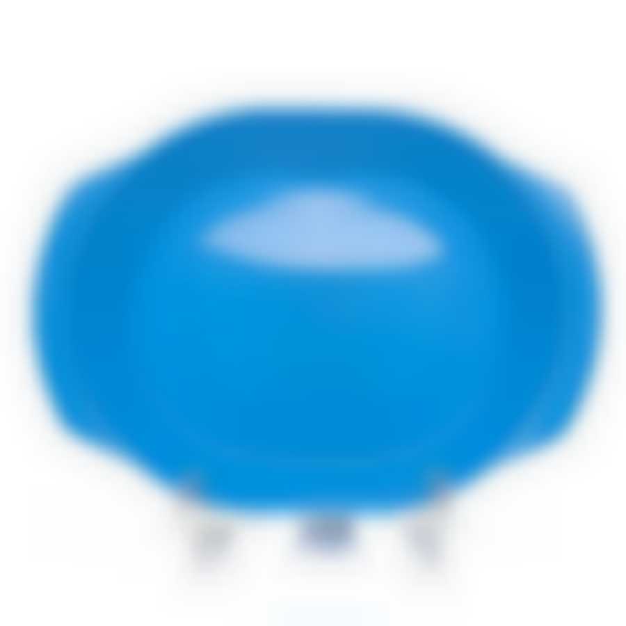 Тарелка овальная с ручками десертная голубой