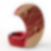 Подсвечник "House & Holder", цвет: красный, 10 х 7 х 5,5 см