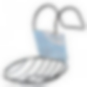 Мыльница навесная "LaSella", цвет: серебристый, 18 х 14 х 11 см