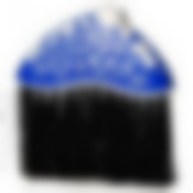 Веник "Камелия", жесткий, с черенком (синий)