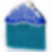 Веник "Камелия", с черенком, мягкий (синий)