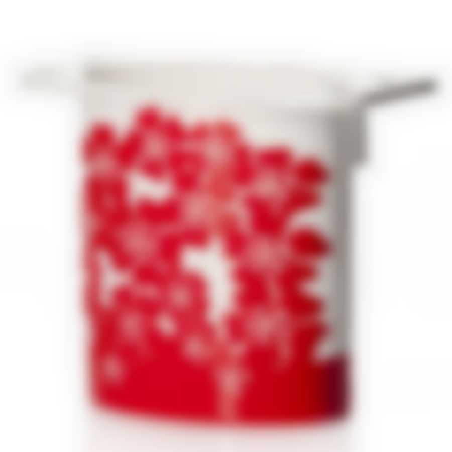 Подставка для зубных щеток "Камелия" (цв. бело-красн.)