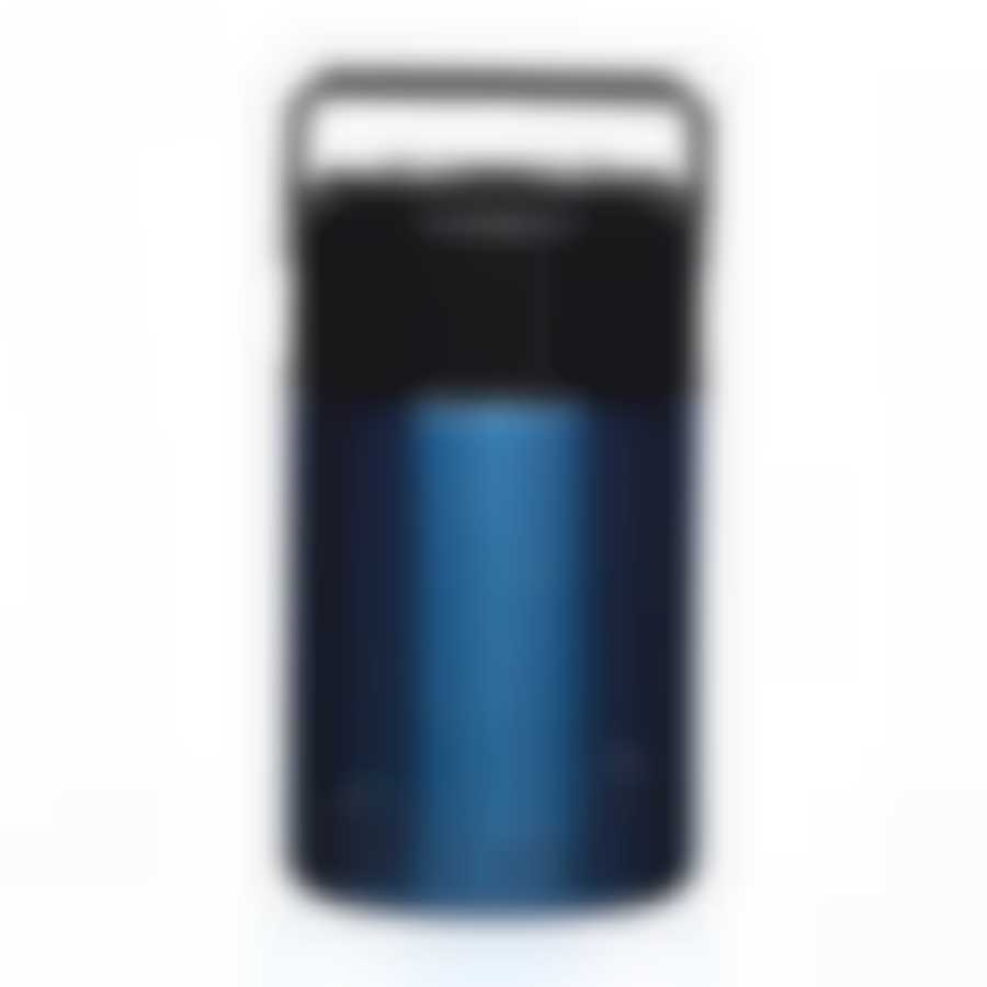 Термос 1,0л колба нерж сталь широкое горло синий 