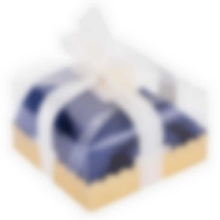 Салфетка махровая Бон аппетит 35х35см, 100% хлопок, синий, вышивка