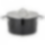 Кастрюля agness со стеклянной крышкой, нерж.сталь, 6,0л 24х13,5см