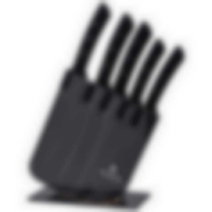 Набор ножей agness на пластиковой подставке, 6 предметов