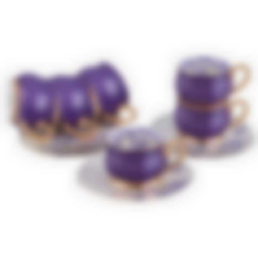 Кофейный набор Вайолет на 6 персон 12 пр. 130 мл.