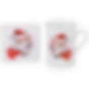 Кружка+мдф подставка новый год 300 мл.