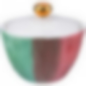 Сахарница 185 мл коллекция Парадиз микс цвета с золотом без упаковки