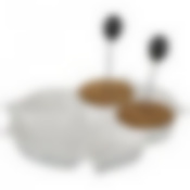 Менажница 16.5*20*2 см + 2 металлические вилочки